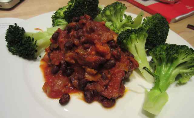 Pork and beand with broccoli