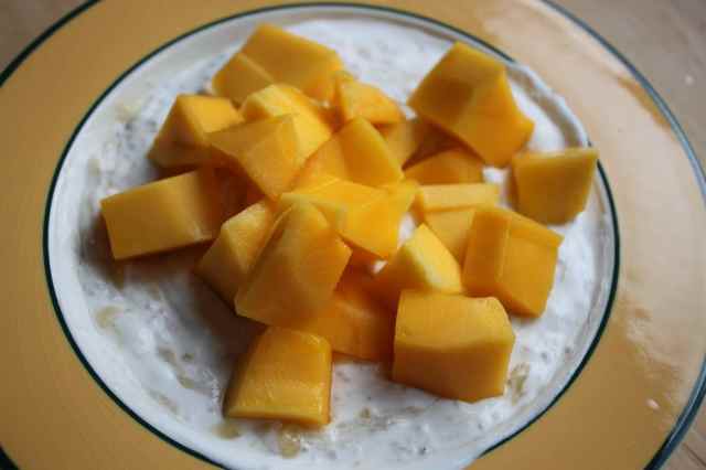 sunny mango breakfast