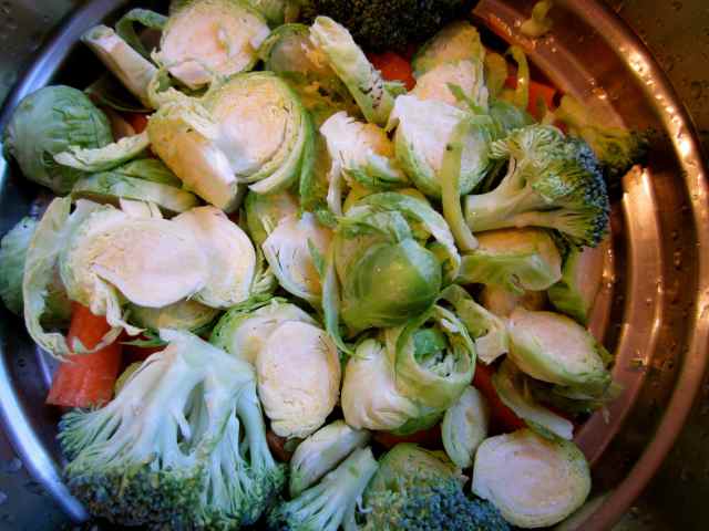 veg in steamer
