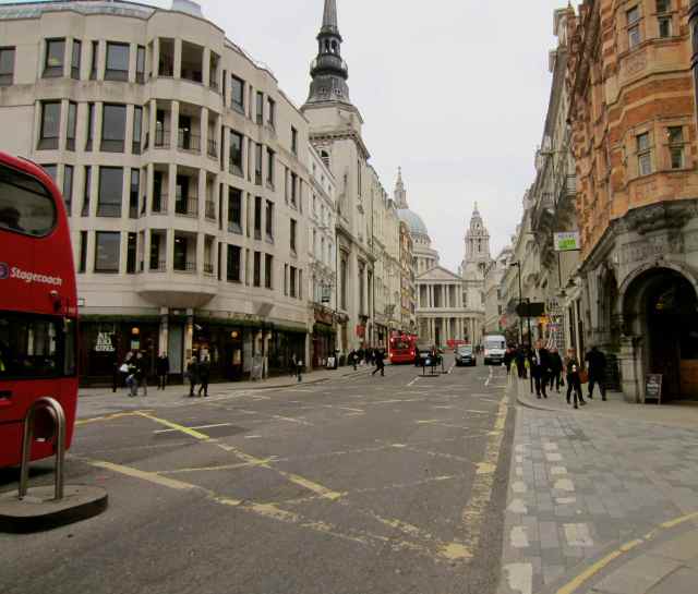 View up Ludgate Hill