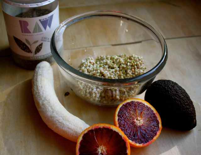 blood orange and banana