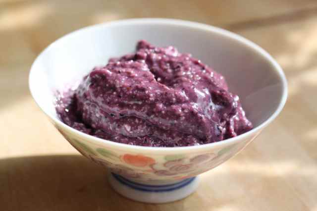 bluberry mint soft serve