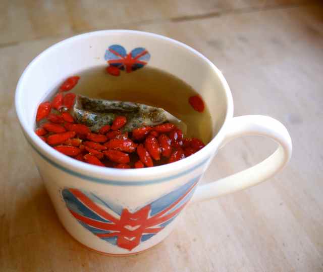 Goji green tea