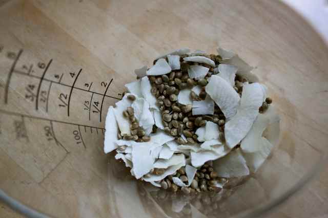 hemo seeds and coconut