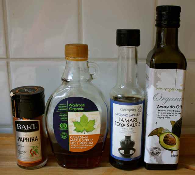 Ingredients for marinade