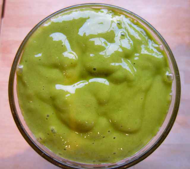 Pale green smoothie