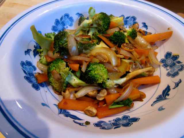 Stir fried veg 17-5-13