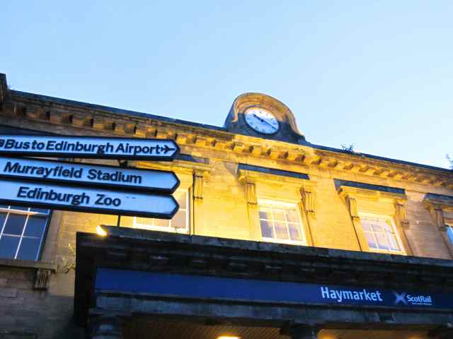 Arriving in Edinburgh