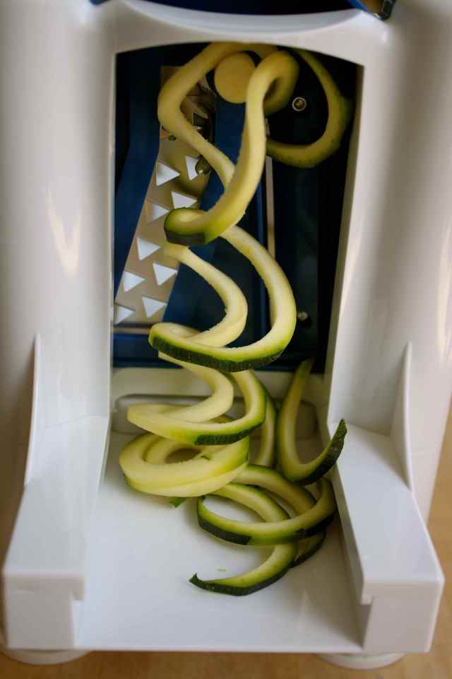 Fat courgette spirals