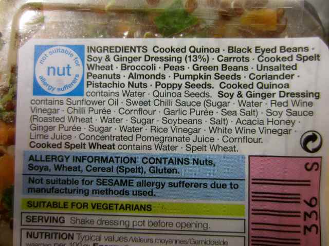 M&S ingredients