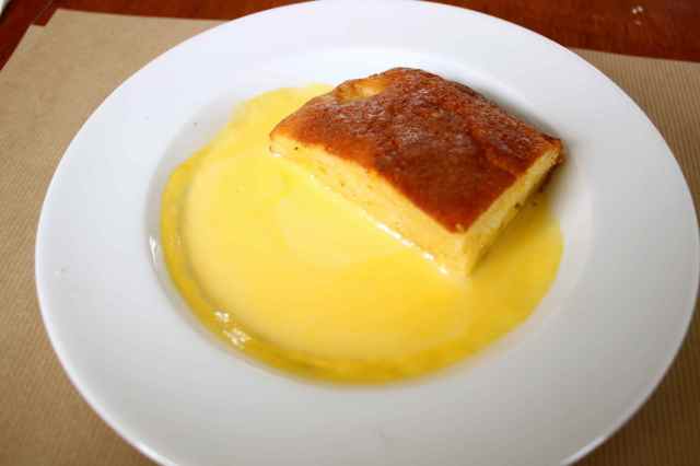 sponge and custard