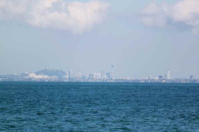 Auckland in distance