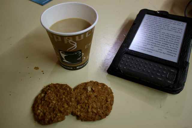 coffee and Anzac biscuits