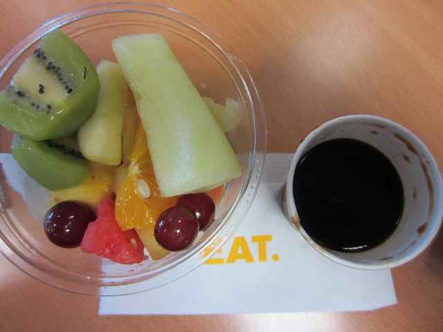 EAT fruit and coffee