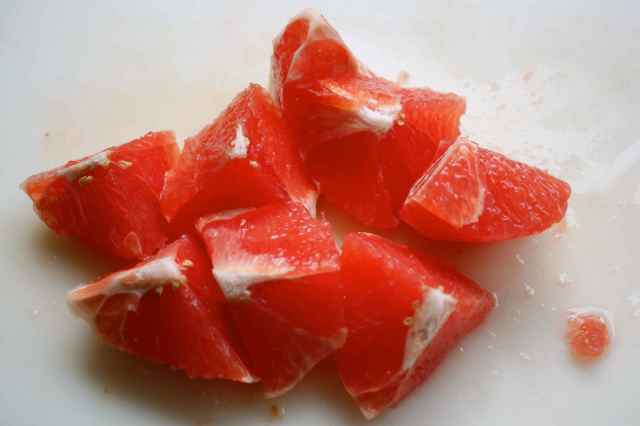 pink grapefruit  pieces