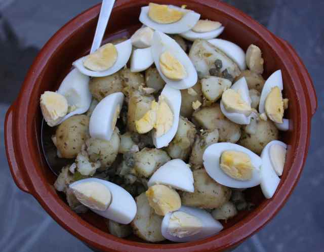 Potato and egg salad