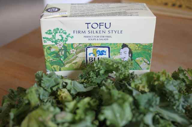 tofu and kale