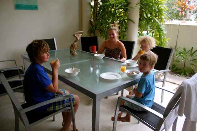 Bfast at beach house