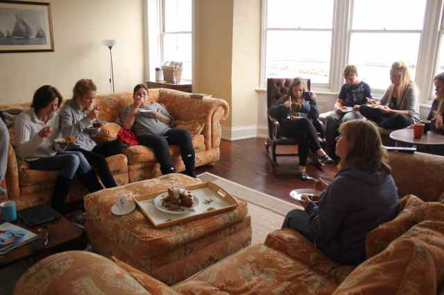 cake in sitting room