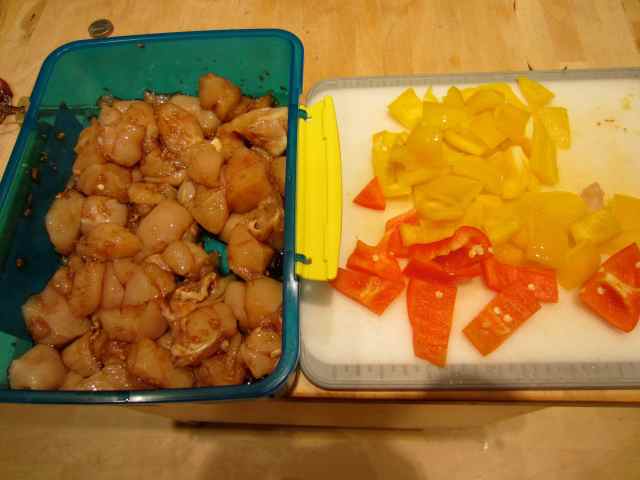 chicken and peppers