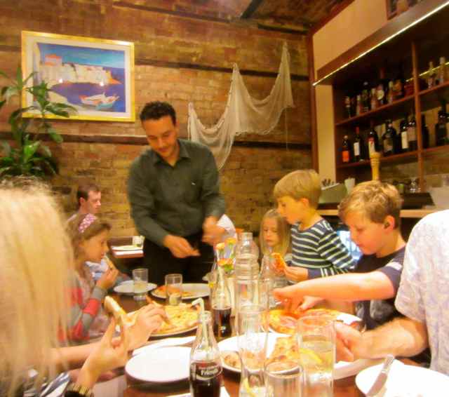 dinner at La Marinara