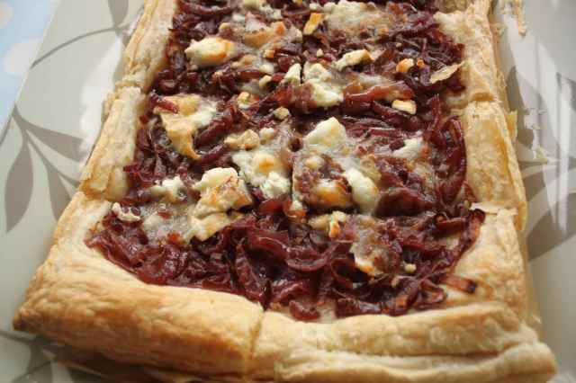onion and cheese tart