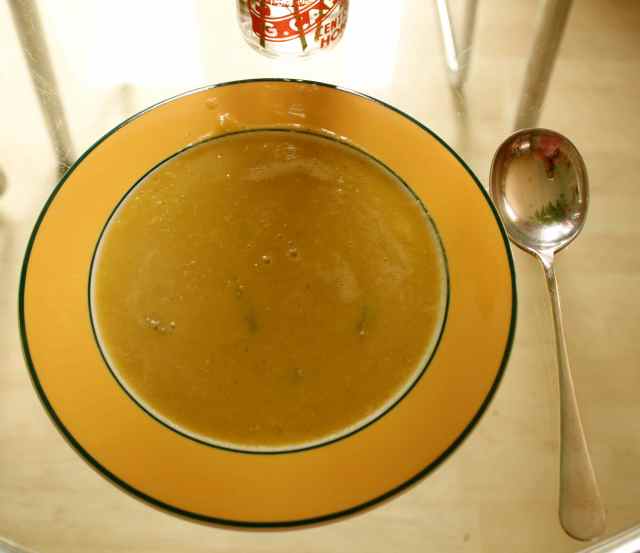 red lentil and chicken soup