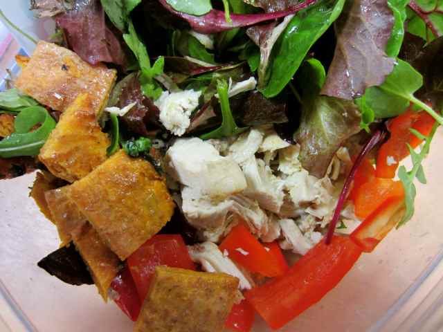 chicken salad and sweet potato bread