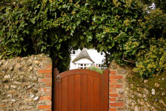 doorway to cottage