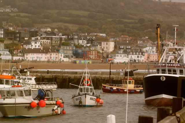from Cobb towards Lyme Regis