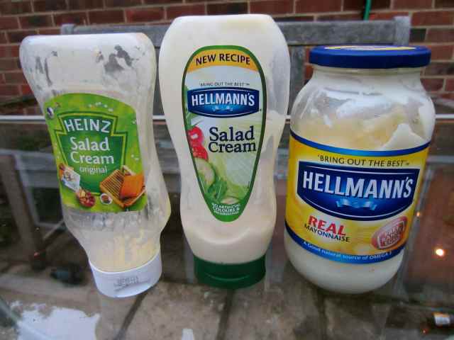 salad cream and mayo