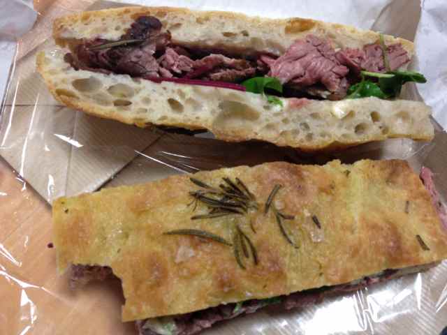 beef in Foccaccia