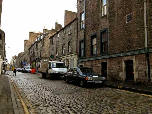 Cobbled Edinburgh Street