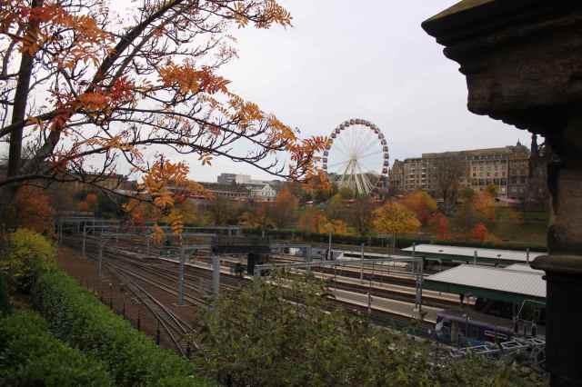 Crossing Waverley bridge