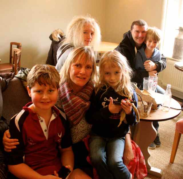 family drinks in Milk House