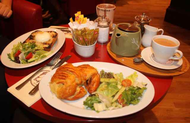 lunch in Patisserie Valerie