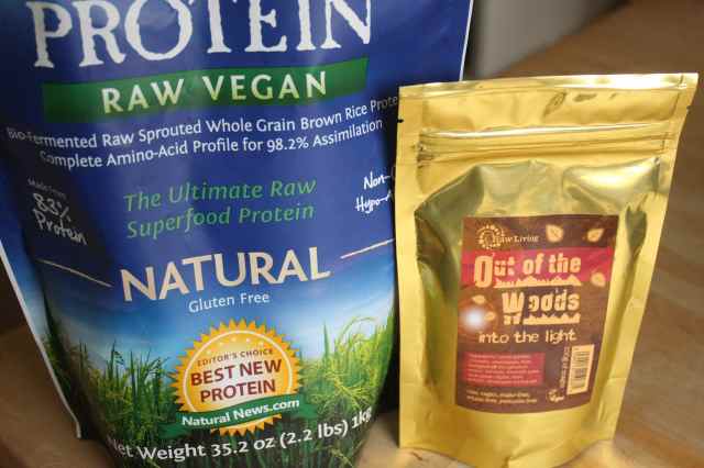 protein powder and in to the woods