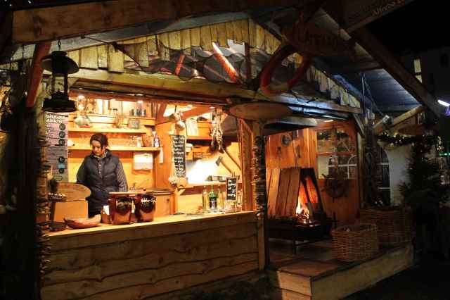 hot smoked salmon stand