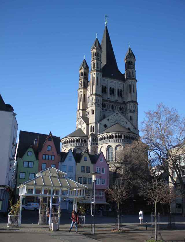 Koln old town and large church