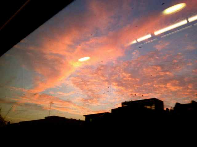 sky from train