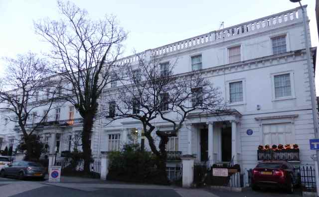 White buildings South Ken