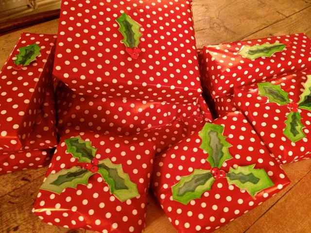 wrapped presents