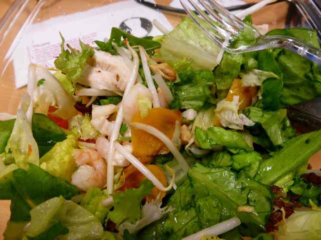 chicken and prawn salad