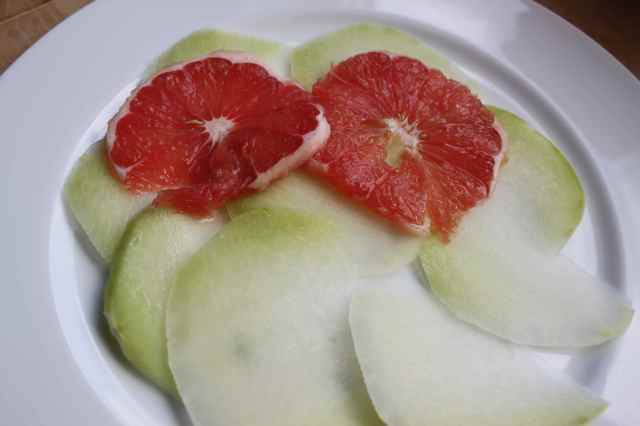 kohlrabi and grapefruit