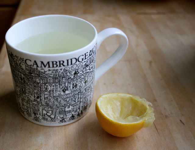 lemon and hot water