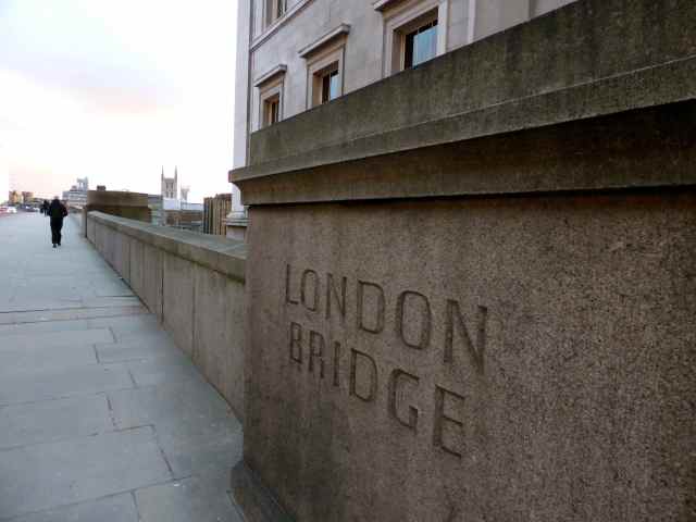 London Bridge in stone