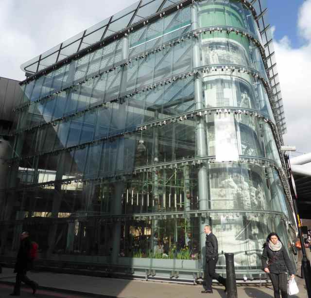 glass building in BM