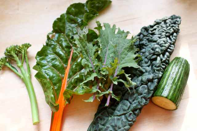 broccoli, chard, c nero and cuc