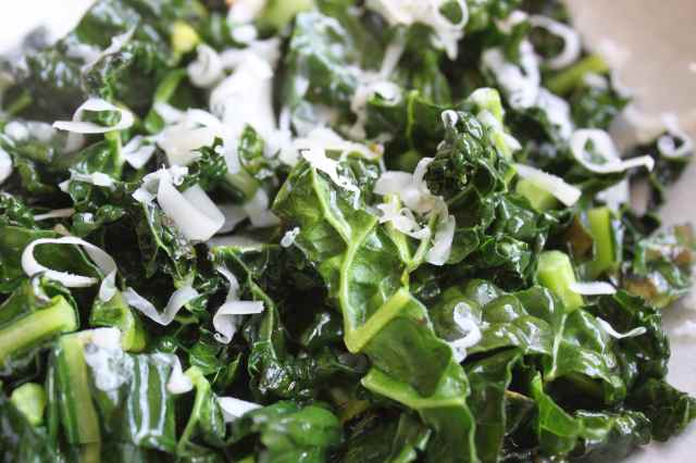 cavolo nero and Gruyere