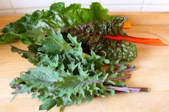 kale and chard